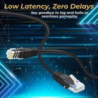 Cat6 Network Cable 9ft High Speed Rj45 Ethernet Patch Cord Snagless For Poe tv