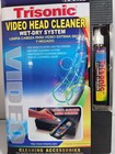 Trisonic Vhs Vcr Video Head Cleaner Wet-dry System W  Cleaning Fluid