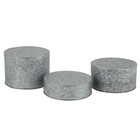 Hubert   Galvanized Pedestal - 10 dia X 3 h