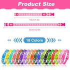 18 Pcs Puppy Collars For Litter Adjustable Puppy Whelping Collars Soft Nylon    