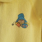 2t - 3t Vintage Paddington Bear Embroidered Sleeper Footed Pajama Yellow Fleece