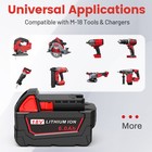 6ah Battery And Charger Pack For Milwaukee For M18 Extended Capacity 48-11-1860