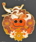 Loungefly Disney Nightmare Before Christmas Zero Autumn Fall Floral Enamel Pin