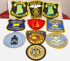 Lot - Police dept Correction Pistol Club Patches - R i   Ct   N y   Oh  - Qty 10