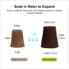 Round Hydroponic Growth Sponge - 50 Pack For Seed Germination   Seedlings