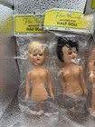 Mixed Lot Of 6 New Vintage Fibre Craft- Craft Dolls-half Dolls flat Heel sandi