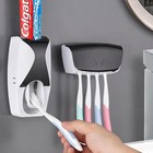 Automatic Toothbrush Dispenser Wall Mount Toothpaste Squeezer And Toothbrush