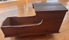 Antique Wooden Hooded Rocking Cradle 18    L  X 12    W