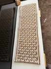 Michael Kors Beige   White Knit Signature  mk  Logo Hat   Scarf Set New