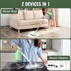 Feppo Steam Mop   Detachable Handheld Cleaner For Home Standard  Green 