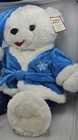 2013 Dan Dee Snowflake Teddy Holliday Time Blue Robe