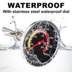 Bbq Thermometer 2 3 8 Oversized Dial  50-800  f Smoker Thermometer Weatherproof