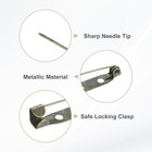 60pcs Bar Pins  25mm Brooch Pin Backs Clasp For Badges tag corsage Bronze Tone
