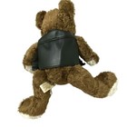 Dan Dee Plush Biker Teddy Bear 9  Brown Stuffed Animal