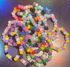 Kandi Lot Of 15 Random Bracelets Rave Pony Perler Beads - Edm- Rave - Plur-  Edc