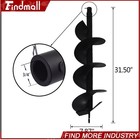 Findmall 8 Inch Earth Auger Drill Bits For Gas Powered Post Fence Hole Digger