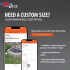 39 In  W X 13 In  D X 2-1 2 In  H Economy Straight Flat Window Well Cover