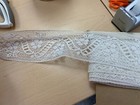 Vtg White Wide Floral Filet Crochet Look Lace 2 Y X 3 75    W - Sewing Decor Craft