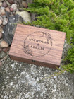 Custom Personalized Wooden Memory Keepsake Box - Valentine Gift Box For Him  Her
