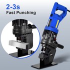 Hydraulic Knockout Punch Electrical Conduit Hole Cutter Set Ko Tool Kit New--