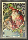 Lot Of 3 Antique Santa Postcards     Embossed  German Printed     Early 1900s