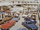 Vintage 1970s Corvette Car Show Snapshot Photo Classic Sports Cars 4 5x3 5