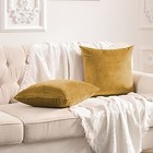  Pack Of 2 Velvet Throw Pillow Covers Decorative Pillowcase Soft Solid Cushion 