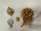 4pc Bpoe Benevolent   Protective Order Elks Pin Ring Brooch Set Auxillary Lodge