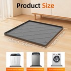 Washing Machine Drain Pan Silicone Mat  32 X 30 Inch Washer 32  X 30   Gray