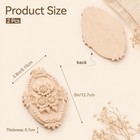 Eldraqth 2pcs Wood Appliques - Premium 5  X 3 6  X 0 55   2pcs