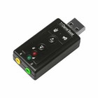 Usb 2 0 External 7 1 Channel 3d Virtual  Sound Card Mic Adapter Laptop Pc New