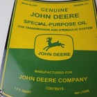 Vintage John Deere Sign - Genuine Motor Oil Can Gas Pump Porcelain Sign