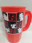 Vtg New Kids On The Block Red Plastic Mug Cup Made In Usa 1989 80 s