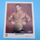 Wwe Chris Benoit Signed Promo Photo 8x10 World Heavyweight Championship 2004 Psa