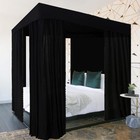 Black Canopy Bed Curtains - 4 Corner Post Bed Curtains Canopy 75 l X 39 w X 75 h