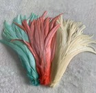 100pcs Blackish Green Rooster Tail Feathers     Natural Plumes For Diy Crafts  Jew