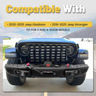 Front Bumper Compatible With Jeep Wrangler 2018-2025  Jeep Gladiator 2020-2025 2