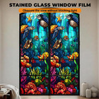 Window Privacy Film Static Cling Stained Glass Window Film Window Clings For Gla