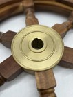 24    Wooden Ship Wheel - Ship s Helm   Captain s Wheel - Nautical-themed Decor