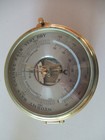 Bulova Brass Compensated Precision Ship Barometer thermometer