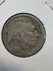 Two-sided Hand-carved Hobo Nickel Art - Genuine 1918 Philadelphia Buffalo 5c