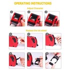 Mx-5500 8 Digits Price Tag Gun With 5000 Sticker Labels And 3 Ink Refill Label