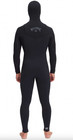 Billabong Furnace Comp 403 Hood Chest Zip Full Wetsuit Size Xl 4 3mm Men Black