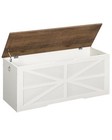 Storage Chest  43 3  Wooden Storage Trunk  Modern Storage Bench With Safety 