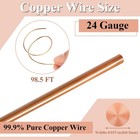 Pure Copper Wire 24 Gauge 98 5 Ft Soft Bare Copper For Jewelry Making