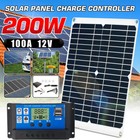 200 Watts Solar Panel Kit 100a 12v Battery Charger Controller Caravan Boat Rv Us