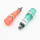 Signal Lamp Neon Indicator Red Green Orange Lights Panel Mounting 220v 12v 5 Pcs