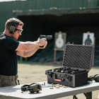 Pistol Gun Case  Hard Waterproof Tsa-approved Gun Case  Holds Multiple Pistols A