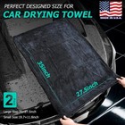 Microfiber Towels For Cars 2-pack Car Drying Towel 1300 Gsm Ultra-large Soft New