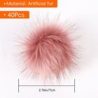 Daieparty 40pcs Dark Color Faux Fur Pom Pom Balls fluffy Pompom Balls With